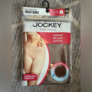 Jockey seam free no-chafe slipshort in brown - plus size 4XL - new in package